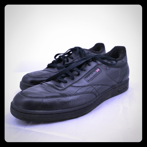 reebok leather tennis shoes